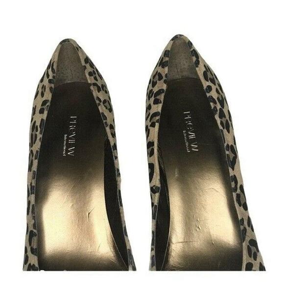Leopard Print Genuine Leather Flats Animal Print Preview 7M - Picture 3 of 8